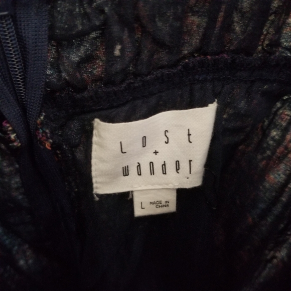 Bohemian Airy Jumpsuit Floral Pattern Boho Breezy Festival One Piece - Picture 3 of 7